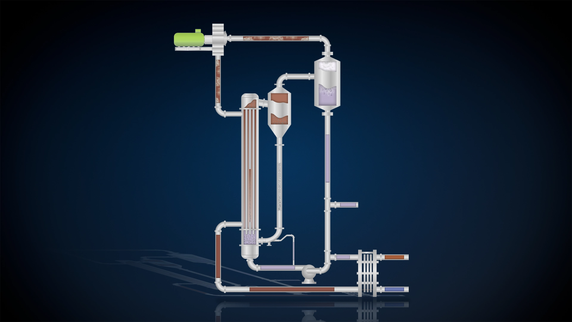 <p>Klaren MVR:<br />schematic representation</p>